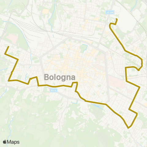 Tper BO Circolare periferica sinistra map