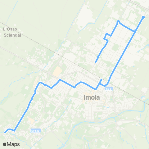 Tper BO Pedagna - Ospedale Nuovo - Stazione F.S. - Selice - Zona Industriale - Primo Maggio map