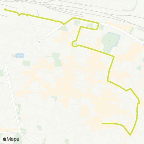 Tper BO Circolare_Piazza Minghetti - Stazione Centrale - Parcheggio Tanari map