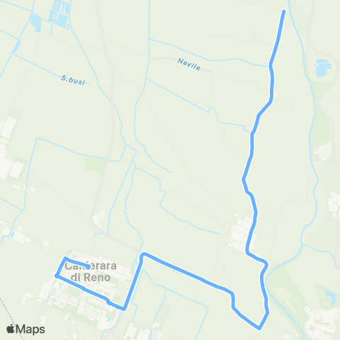 Tper BO Bargellino Stazione F.S. - Calderara di Reno - Longara - Bonconvento map