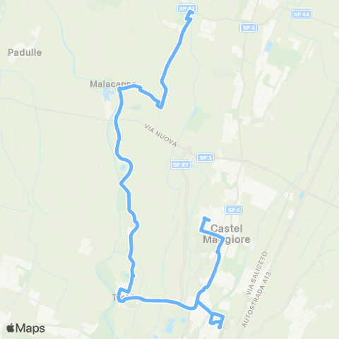 Tper BO Argelato - Trebbo di Reno - Corticella - Castel Maggiore map