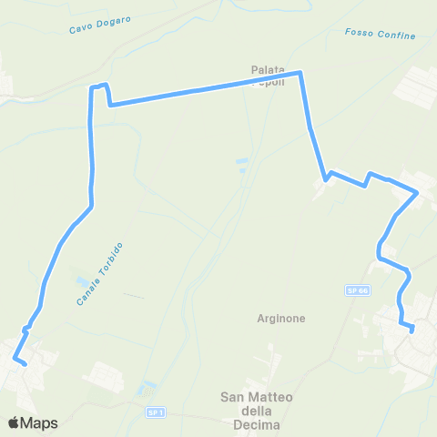 Tper BO Crevalcore - Palata Pepoli - Renazzo - Cento map