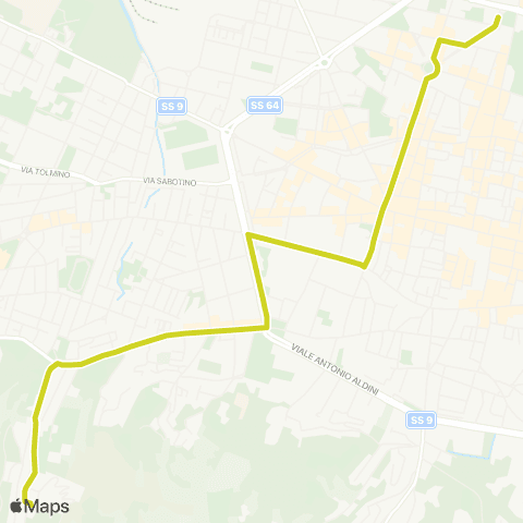 Tper BO Piazza XX Settembre - Porta Saragozza - Ravone map