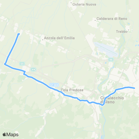 Tper BO Bologna - Casalecchio di Reno - Via Lunga Stazione - Philip Morris map