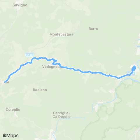 Tper BO Marzabotto Stazione F.S. - Vedegheto - Tole map