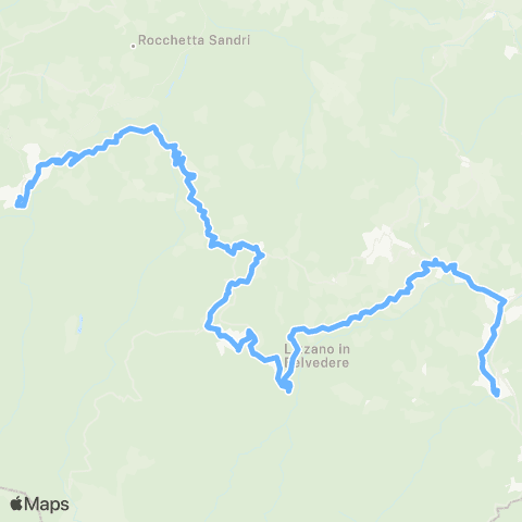 Tper BO Porretta Terme - Lizzano in Belvedere - Vidiciatico - (Corno alle Scale) - Querciola - Fanano map