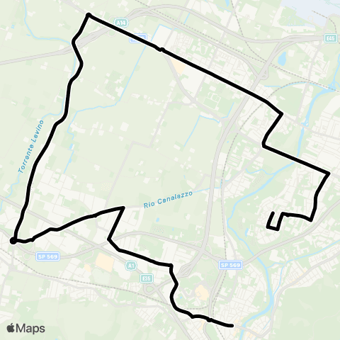 Tper BO Barca - Borgo Panigale - Z.I. Zola Predosa - Z.I. Casalecchio map