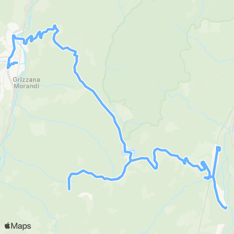 Tper BO Vergato - Grizzana Morandi - Pian di Setta - Ponte Locatello map