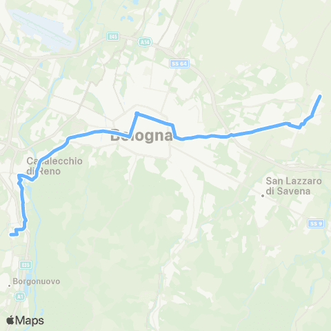 Tper BO San Biagio - Casalecchio - Marconi - Villanova - Centronova / (Cà dell'Orbo) map