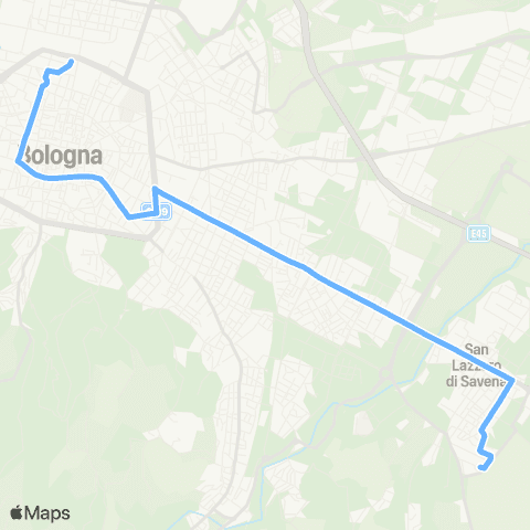 Tper BO Piazza XX Settembre - Mazzini - San Lazzaro Pertini map