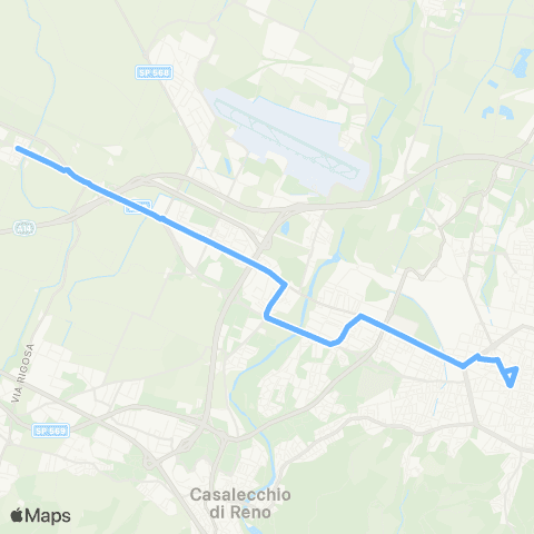 Tper BO Riva di Reno - Ospedale Maggiore - Borgo Panigale / (Lavino di Mezzo) map