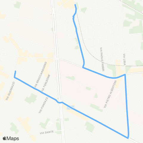 Tper BO Circolare_Piazza Aldrovandi - Ospedale Malpighi - Sant'Orsola - Sant'Egidio map