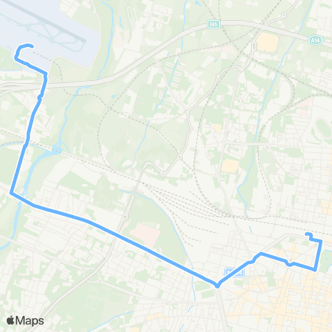 Tper BO Aeroporto - Ospedale Maggiore - (Stazione Centrale) map