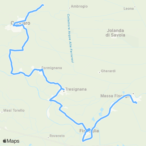 Tper FE Migliarino-Tresigallo-Copparo-Cesta map