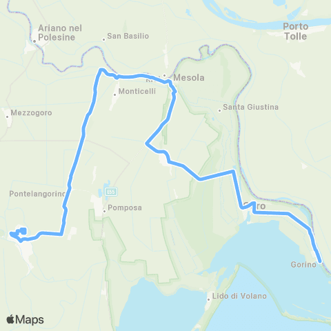 Tper FE Gorino-Mesola-Codigoro map