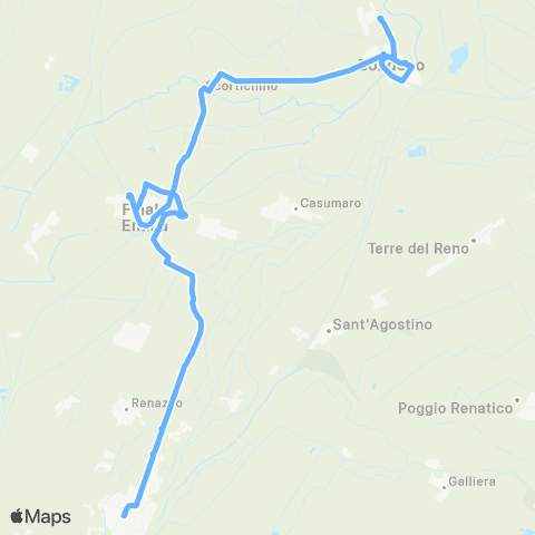 Tper FE Bondeno-Finale-Torre Spada-Cento map