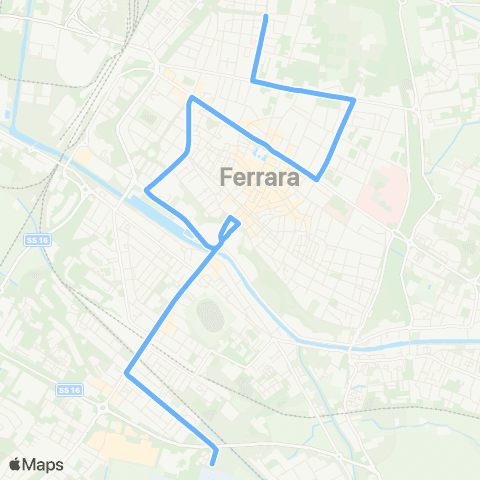 Tper FE Polo Scolastico Piazzale Dante map