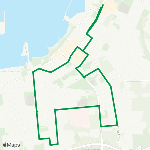 TransGeraldton Geraldton Circular map