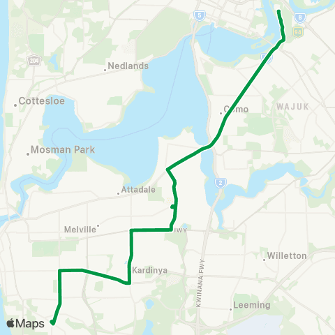 Transperth  map