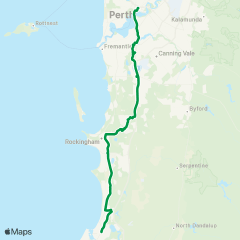 Transperth  map