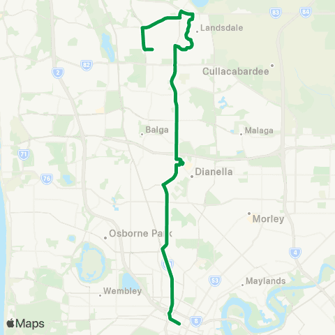 Transperth  map