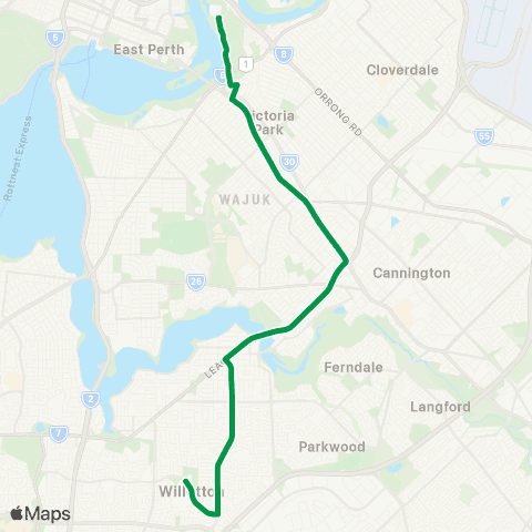 Transperth  map