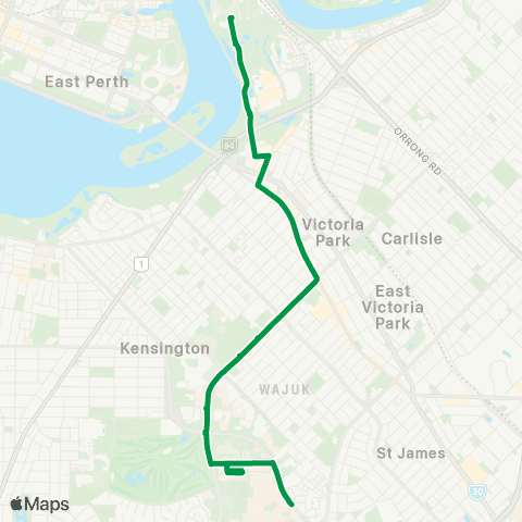 Transperth  map