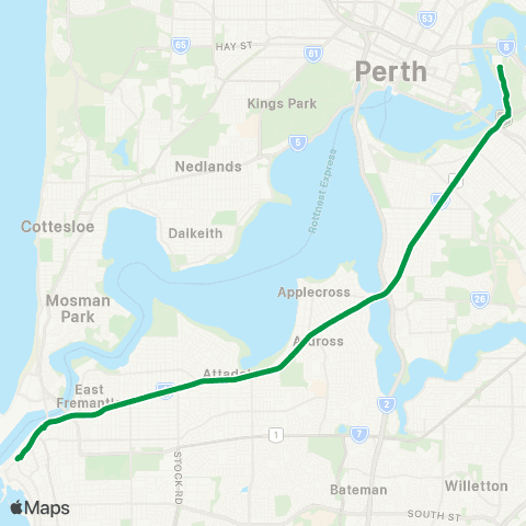 Transperth  map