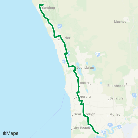 Transperth  map