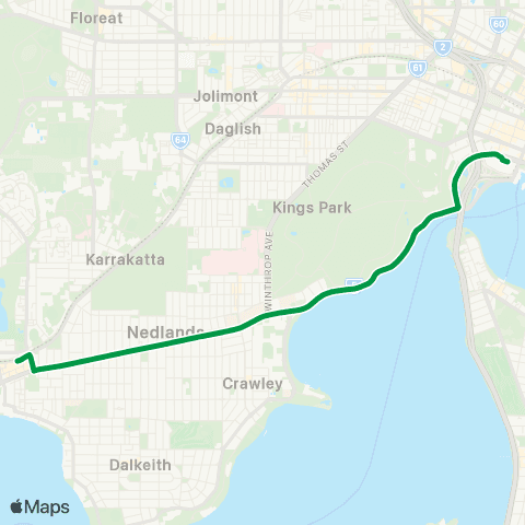 Transperth  map