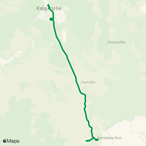 TransGoldfields St Barbaras Square - Kambalda map
