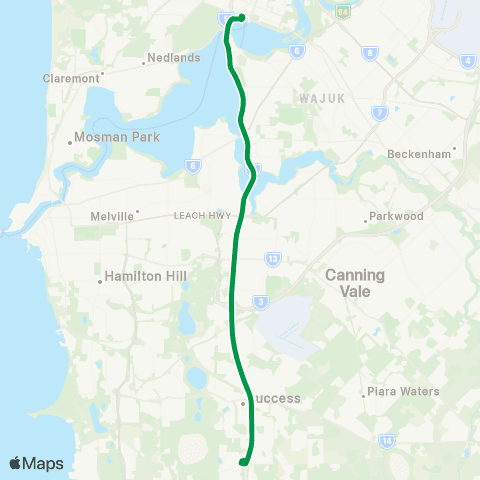 Transperth  map