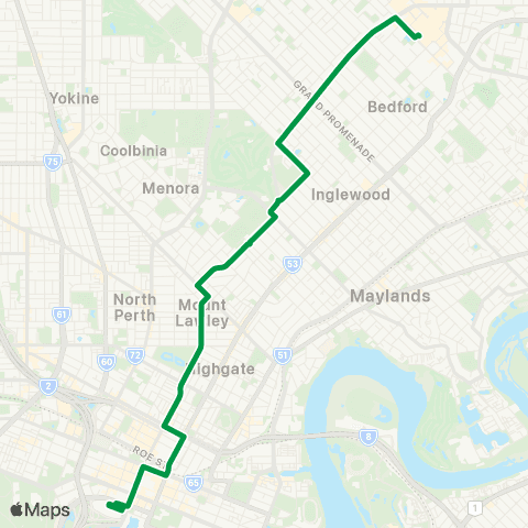 Transperth  map