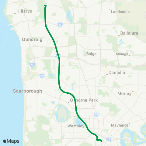 Transperth  map