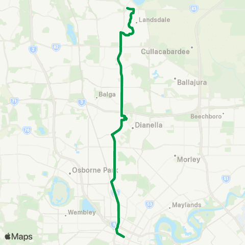 Transperth  map