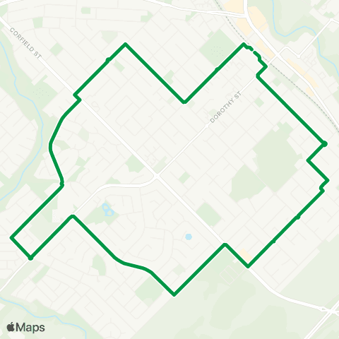 Transperth Gosnells (Clockwise) map