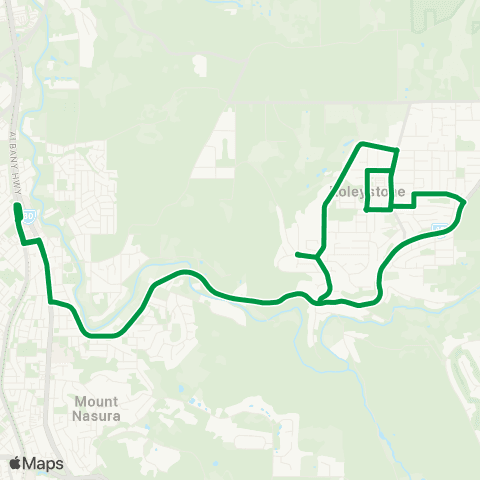 Transperth Kelmscott - Roleystone map