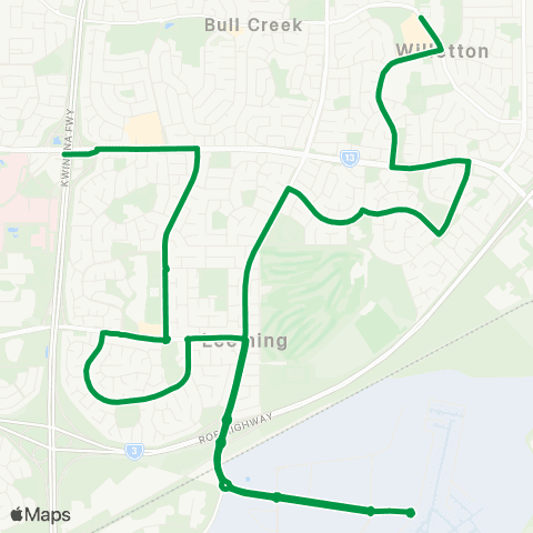 Transperth Murdoch - Willetton map