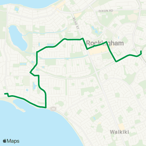 Transperth Rockingham - Shoalwater map