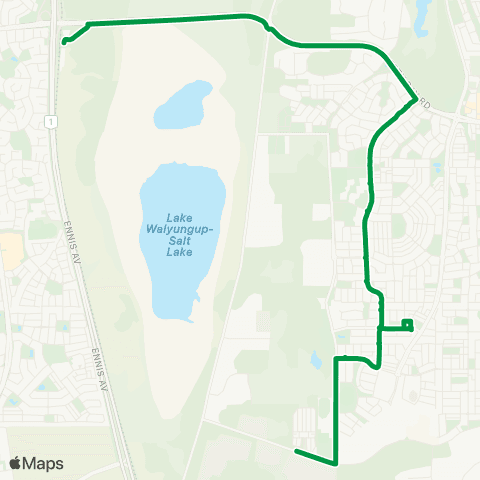 Transperth Warnbro - Baldivis (Ridge Blvd) map