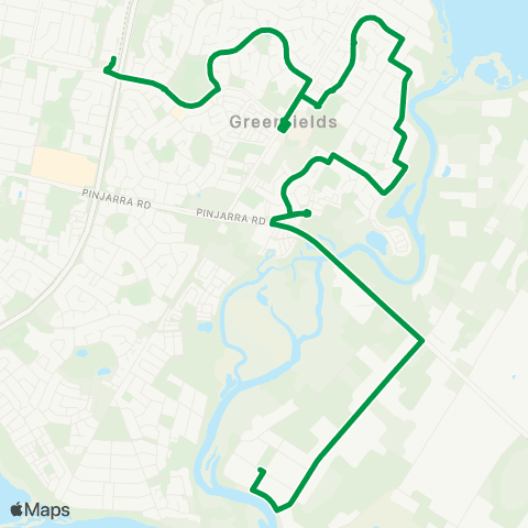 Transperth Mandurah - Greenfields - Furnissdale map