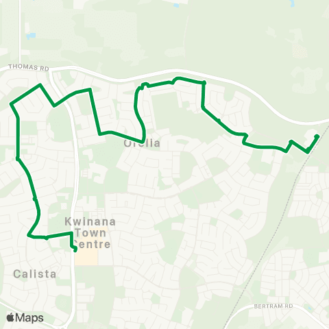 Transperth Kwinana - Kwinana Hub map