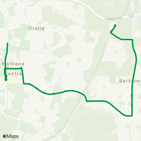Transperth Kwinana - Kwinana Hub map