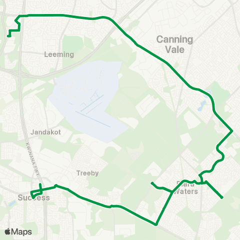 Transperth Murdoch - Cockburn Central map