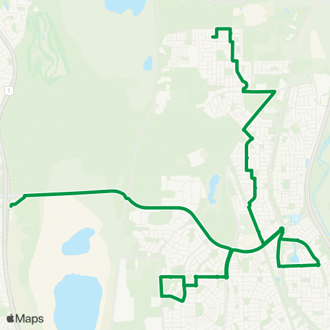 Transperth Warnbro - Baldivis North map