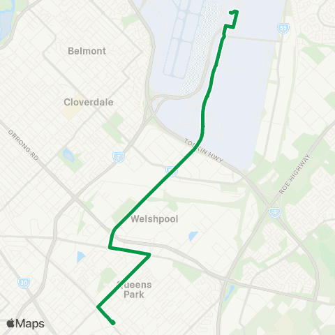 Transperth Elizabeth Qy - Midland map