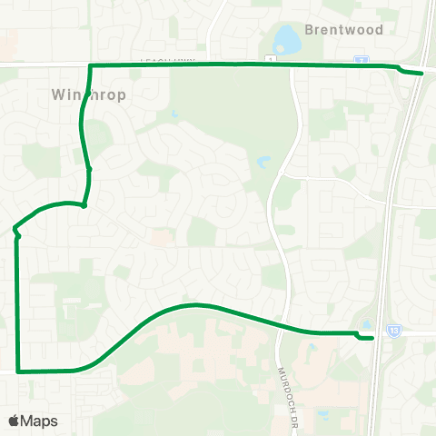 Transperth Bull Creek - Murdoch map