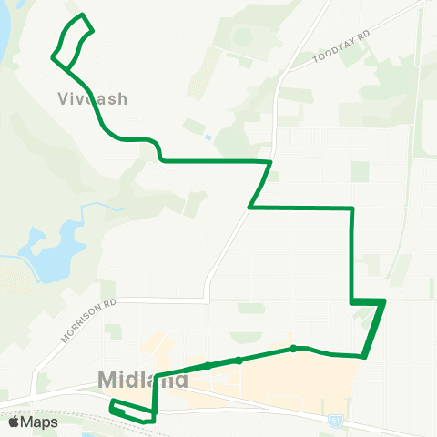 Transperth Midland - Swan District Hospital map