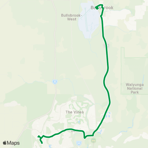Transperth Morley - Bennett Springs map