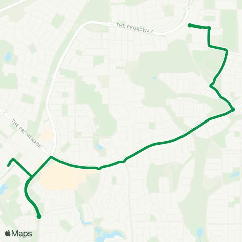Transperth Morley - Beechboro map